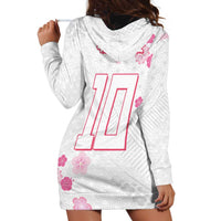 Custom Rugby Japan Hoodie Dress The Champion Brave Blossoms White Color - Wonder Print Shop