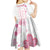 Custom Rugby Japan Kid Short Sleeve Dress The Champion Brave Blossoms White Color - Wonder Print Shop