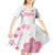 Custom Rugby Japan Kid Short Sleeve Dress The Champion Brave Blossoms White Color - Wonder Print Shop