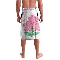 Custom Rugby Japan Lavalava The Champion Brave Blossoms White Color - Wonder Print Shop