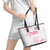 Custom Rugby Japan Leather Tote Bag The Champion Brave Blossoms White Color - Wonder Print Shop