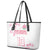 Custom Rugby Japan Leather Tote Bag The Champion Brave Blossoms White Color - Wonder Print Shop