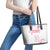 Custom Rugby Japan Leather Tote Bag The Champion Brave Blossoms White Color - Wonder Print Shop