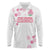 Custom Rugby Japan Long Sleeve Polo Shirt The Champion Brave Blossoms White Color - Wonder Print Shop