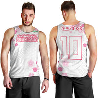 Custom Rugby Japan Men Tank Top The Champion Brave Blossoms White Color - Wonder Print Shop