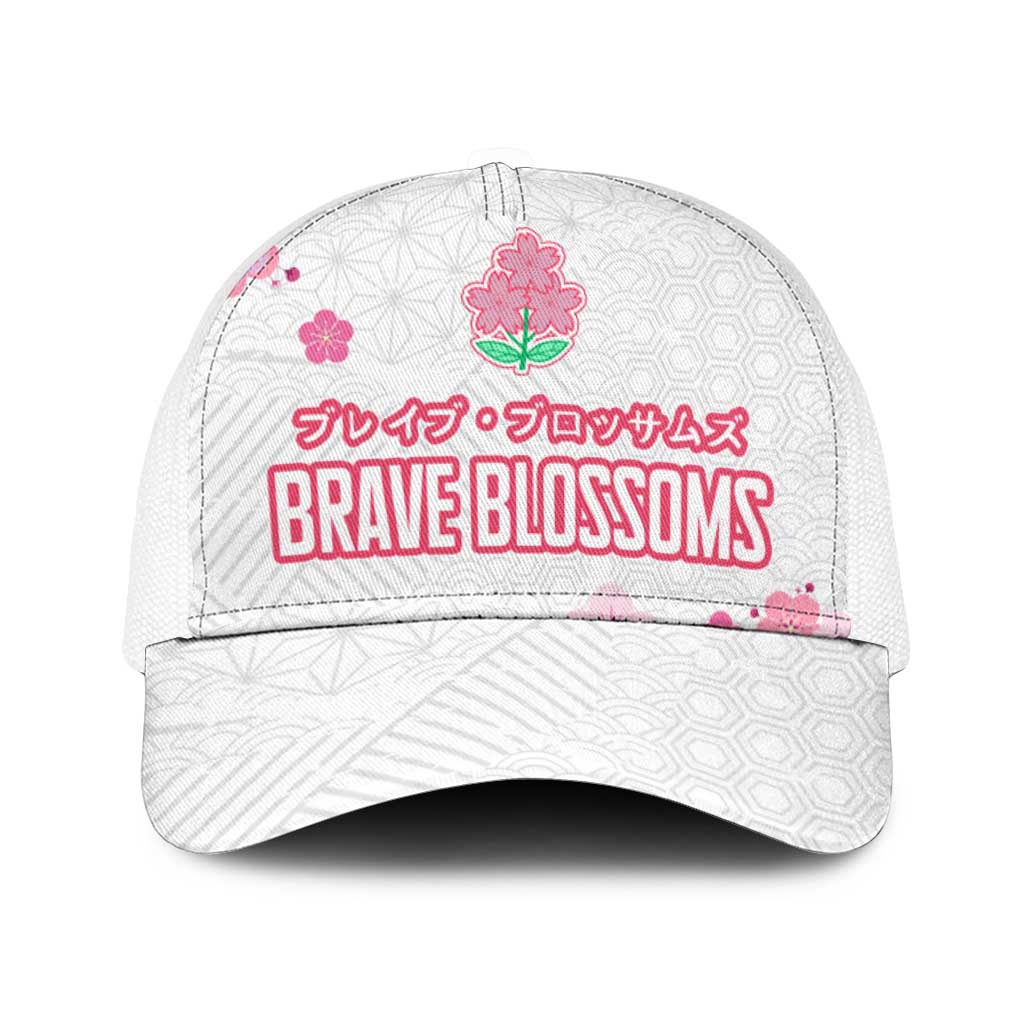 Rugby Japan Mesh Trucker Cap The Champion Brave Blossoms White Color - Wonder Print Shop