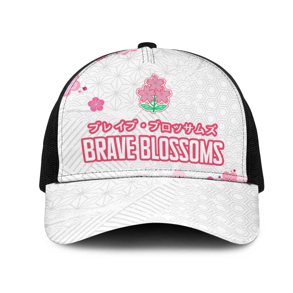 Rugby Japan Mesh Trucker Cap The Champion Brave Blossoms White Color - Wonder Print Shop