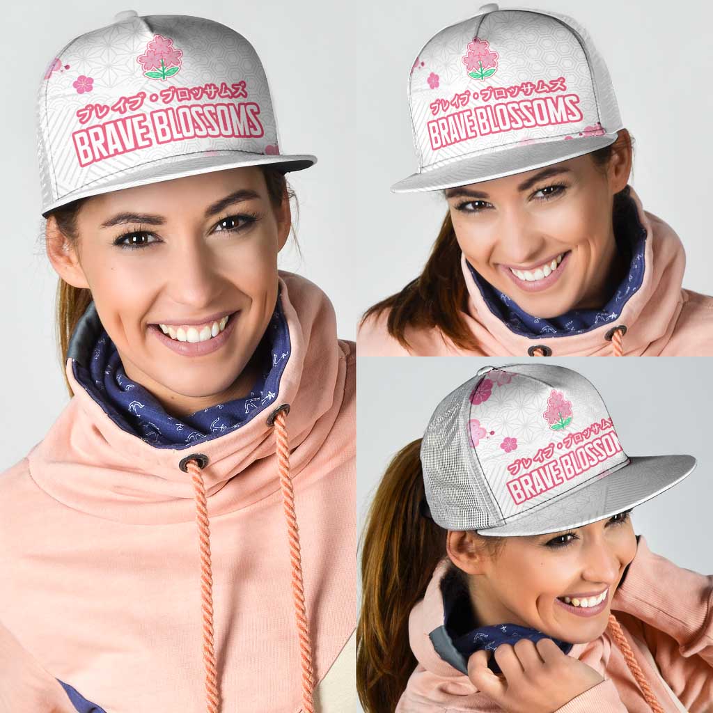 Rugby Japan Mesh Trucker Cap The Champion Brave Blossoms White Color - Wonder Print Shop