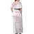 Custom Rugby Japan Off Shoulder Maxi Dress The Champion Brave Blossoms White Color - Wonder Print Shop