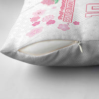 Custom Rugby Japan Pillow Cover The Champion Brave Blossoms White Color - Wonder Print Shop
