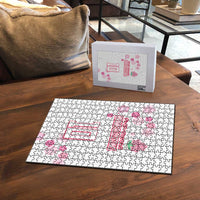 Custom Rugby Japan Puzzle The Champion Brave Blossoms White Color - Wonder Print Shop
