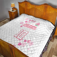 Custom Rugby Japan Quilt The Champion Brave Blossoms White Color - Wonder Print Shop