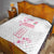 Custom Rugby Japan Quilt The Champion Brave Blossoms White Color - Wonder Print Shop