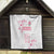 Custom Rugby Japan Quilt The Champion Brave Blossoms White Color - Wonder Print Shop