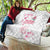 Custom Rugby Japan Quilt The Champion Brave Blossoms White Color - Wonder Print Shop