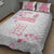 Custom Rugby Japan Quilt Bed Set The Champion Brave Blossoms White Color - Wonder Print Shop
