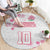 Custom Rugby Japan Round Carpet The Champion Brave Blossoms White Color - Wonder Print Shop