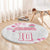 Custom Rugby Japan Round Carpet The Champion Brave Blossoms White Color - Wonder Print Shop