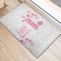Custom Rugby Japan Rubber Doormat The Champion Brave Blossoms White Color - Wonder Print Shop