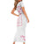 Custom Rugby Japan Short Sleeve Bodycon Dress The Champion Brave Blossoms White Color - Wonder Print Shop
