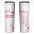 Custom Rugby Japan Skinny Tumbler The Champion Brave Blossoms White Color - Wonder Print Shop