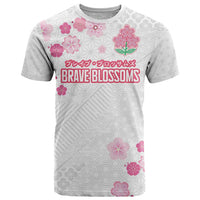 Custom Rugby Japan T Shirt The Champion Brave Blossoms White Color - Wonder Print Shop