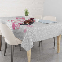 Custom Rugby Japan Tablecloth The Champion Brave Blossoms White Color - Wonder Print Shop