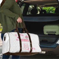 Custom Rugby Japan Travel Bag The Champion Brave Blossoms White Color - Wonder Print Shop