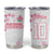 Custom Rugby Japan Tumbler Cup The Champion Brave Blossoms White Color - Wonder Print Shop