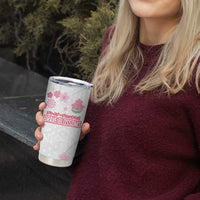 Custom Rugby Japan Tumbler Cup The Champion Brave Blossoms White Color - Wonder Print Shop