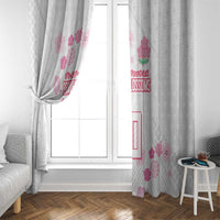 Custom Rugby Japan Window Curtain The Champion Brave Blossoms White Color - Wonder Print Shop