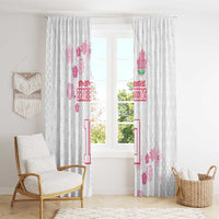 Custom Rugby Japan Window Curtain The Champion Brave Blossoms White Color - Wonder Print Shop