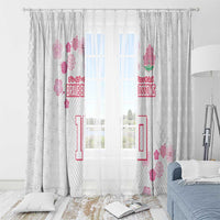 Custom Rugby Japan Window Curtain The Champion Brave Blossoms White Color - Wonder Print Shop