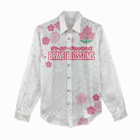 Custom Rugby Japan Women Casual Shirt The Champion Brave Blossoms White Color - Wonder Print Shop