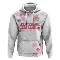 Custom Rugby Japan Zip Hoodie The Champion Brave Blossoms White Color - Wonder Print Shop