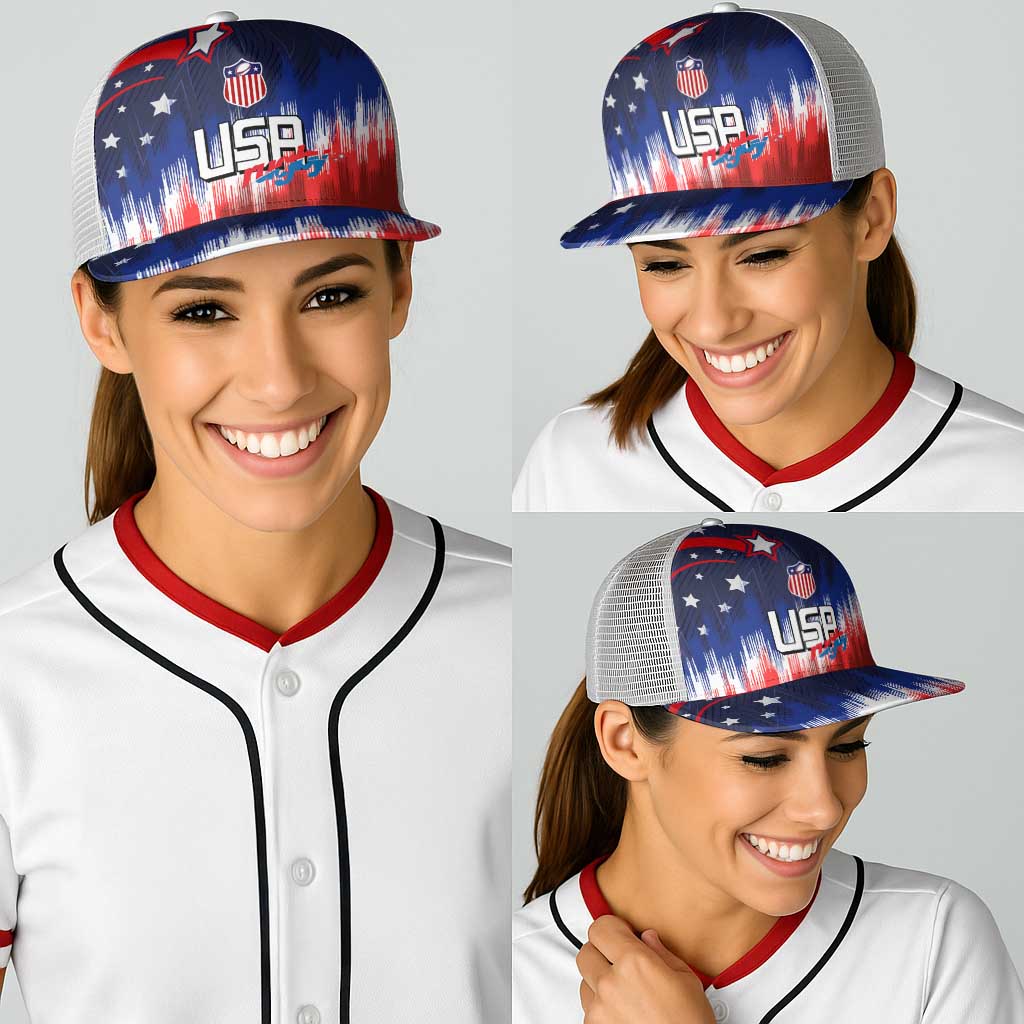Rugby USA Baseball Net Cap American Icon - Wonder Print Shop