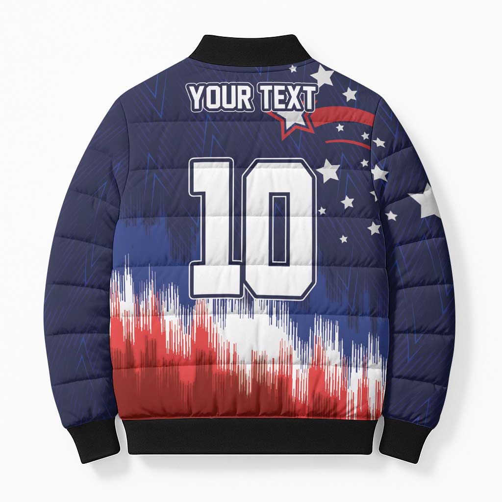 Custom Rugby USA Bomber Puffer Jacket American Icon - Wonder Print Shop