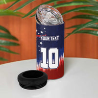 Custom Rugby USA 4 in 1 Can Cooler Tumbler American Icon - Wonder Print Shop