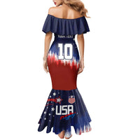Custom Rugby USA Family Matching Mermaid Dress and Hawaiian Shirt American Icon - Wonder Print Shop