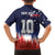Custom Rugby USA Family Matching Off The Shoulder Long Sleeve Dress and Hawaiian Shirt American Icon - Wonder Print Shop