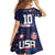 Custom Rugby USA Family Matching Off The Shoulder Long Sleeve Dress and Hawaiian Shirt American Icon - Wonder Print Shop