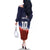 Custom Rugby USA Family Matching Off The Shoulder Long Sleeve Dress and Hawaiian Shirt American Icon - Wonder Print Shop