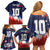 Custom Rugby USA Family Matching Off Shoulder Short Dress and Hawaiian Shirt American Icon - Wonder Print Shop