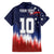 Custom Rugby USA Family Matching Off Shoulder Short Dress and Hawaiian Shirt American Icon - Wonder Print Shop