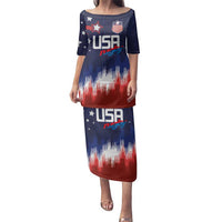 Custom Rugby USA Family Matching Puletasi and Hawaiian Shirt American Icon - Wonder Print Shop