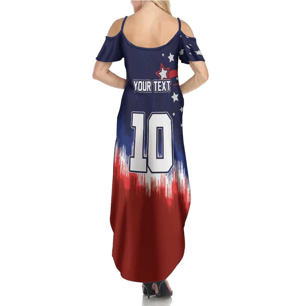 Custom Rugby USA Family Matching Summer Maxi Dress and Hawaiian Shirt American Icon - Wonder Print Shop