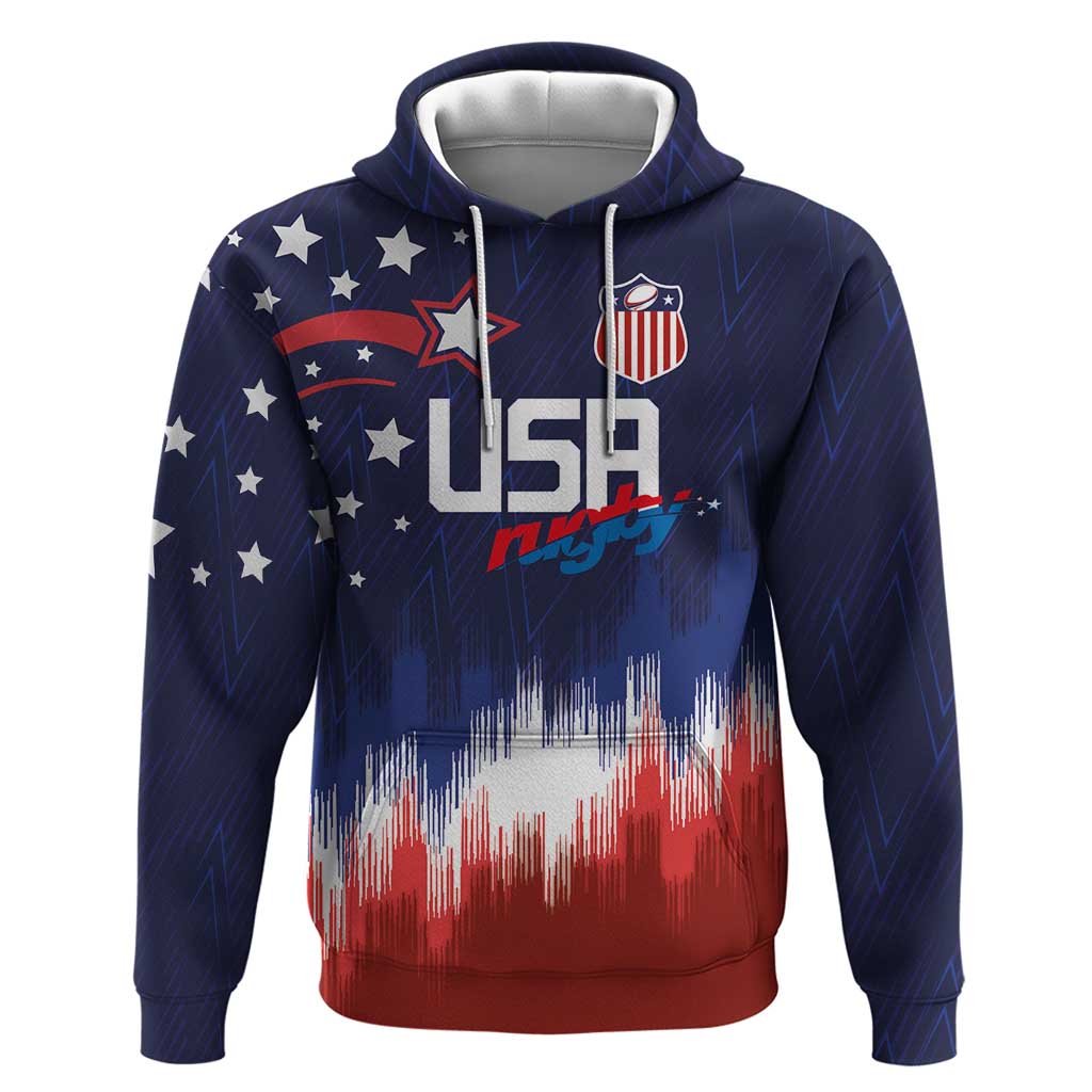 Custom Rugby USA Hoodie American Icon - Wonder Print Shop