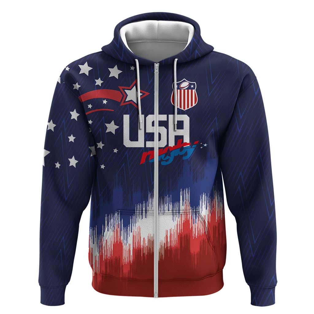 Custom Rugby USA Hoodie American Icon - Wonder Print Shop