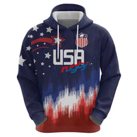 Custom Rugby USA Hoodie American Icon - Wonder Print Shop