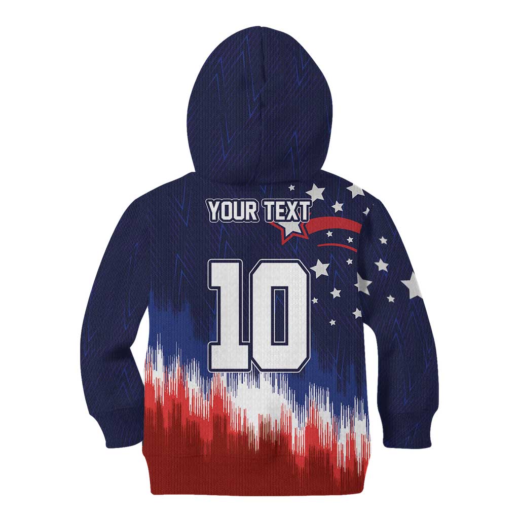 Custom Rugby USA Kid Hoodie American Icon - Wonder Print Shop